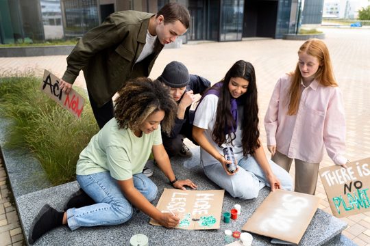 Young activists taking action