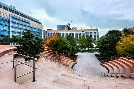 Modern amphitheater in usa