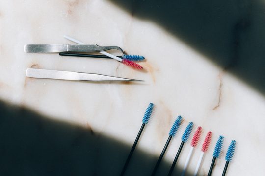 Silver and Blue Hair Pin